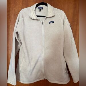 Patagonia Women’s Better Sweater Zip-Up Jacket, Oatmeal, Size XL